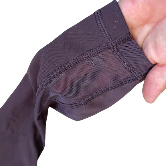 Lululemon Train Times Size 2 Purple Pant Leggings Mesh Side Panel - Picture 10 of 11